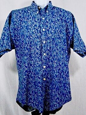 Vintage Ralph Lauren Chaps Short Sleeve Sport Shirt: Mens Large